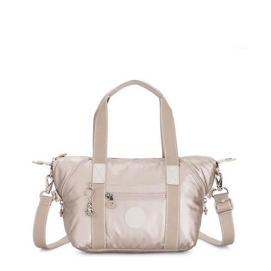 Kipling Art Mini Metallic Schoudertassen Beige | België 1833AH